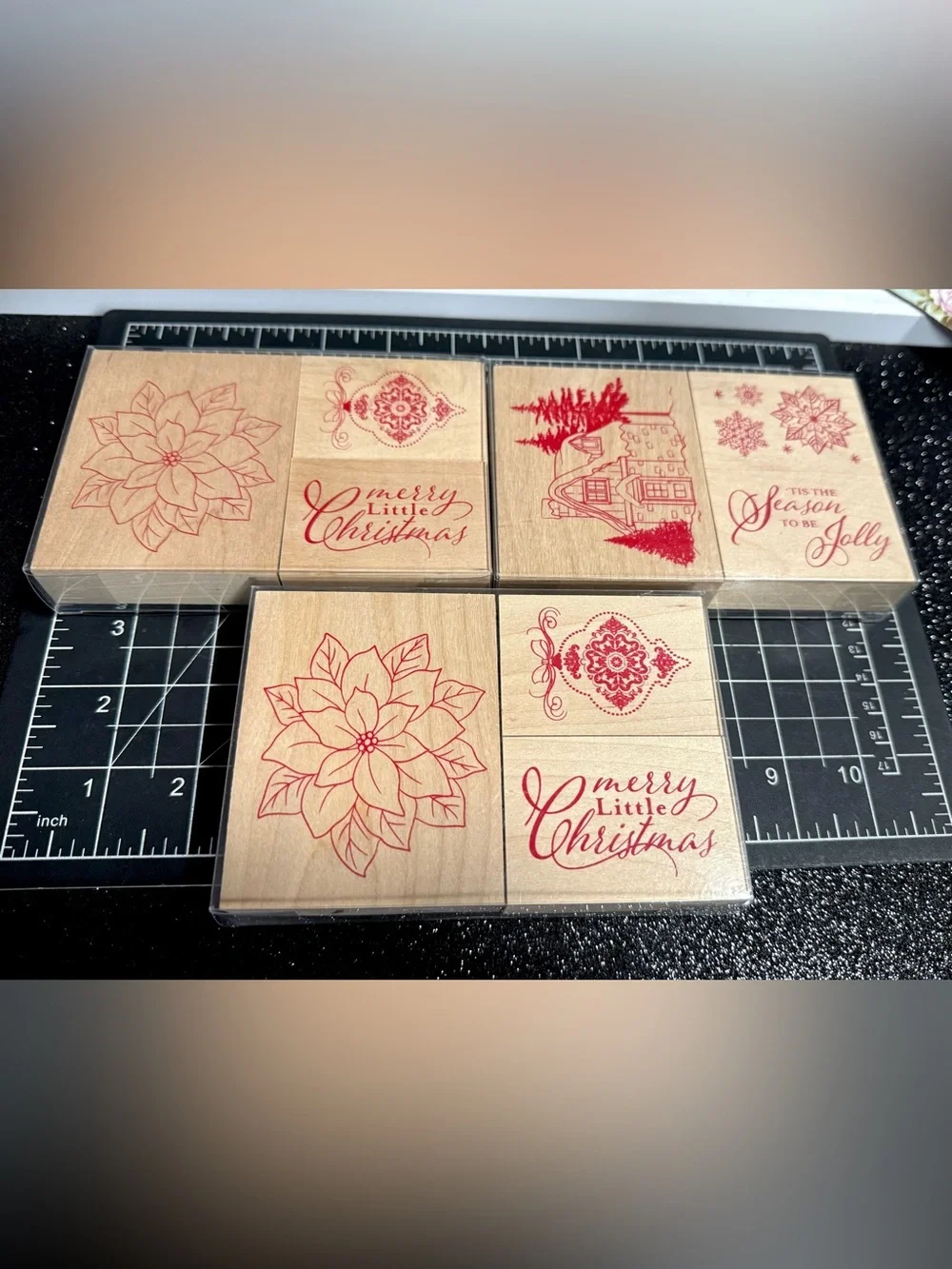 New with Tags Seasonal Recollections Stamps Still in Box